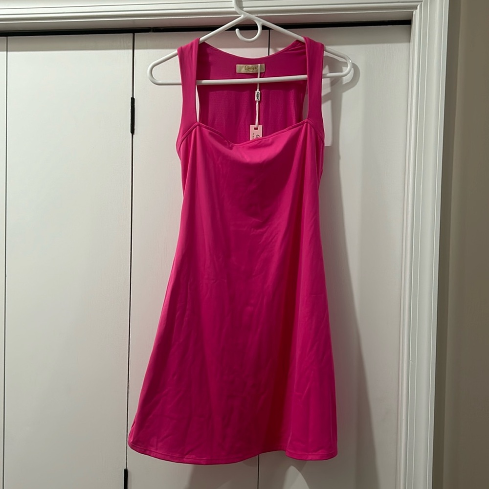 QINSEN Women's Double Lined Square Neck Bodice Dress